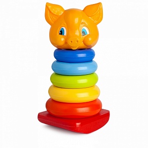 Пирамида-качалка - Хрюшка, 27 см (Русский Стиль, 9239)